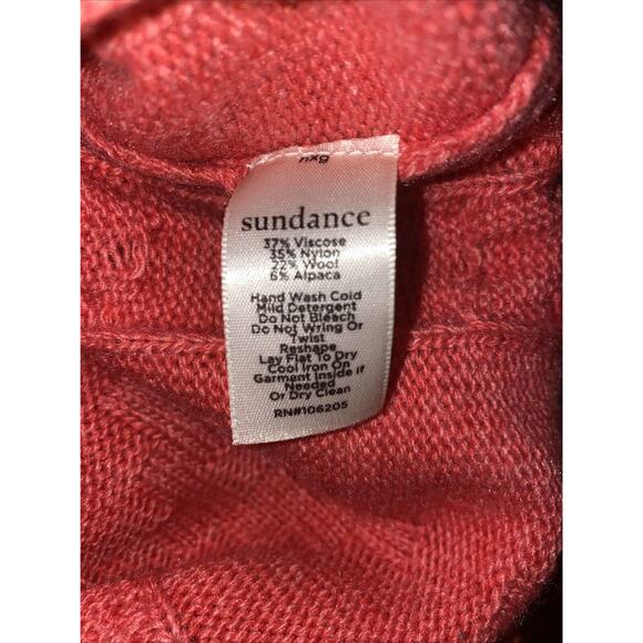 Sundance Women’s Sz PS Pink Button Front Cardigan Sweater Wool Alpaca Blend - Picture 11 of 11